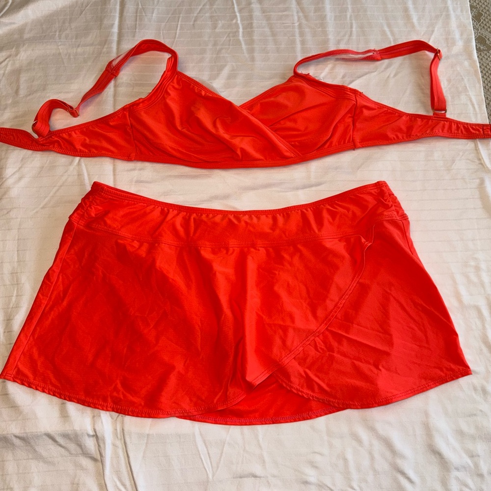 Vibrant Orange Bikini Set